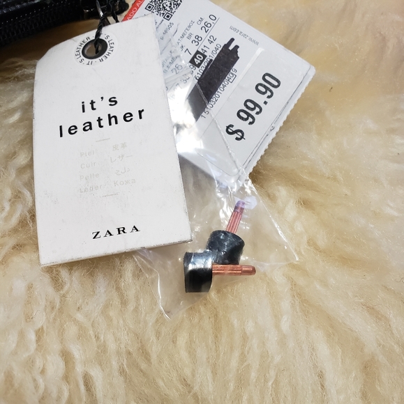 SOLD!!!NEW ZARA BLACK LEATHER BOOTS BOOTIES - Picture 8 of 8